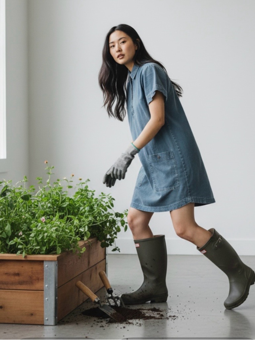 ABERCROMBIE & FITCH Utility Shirt Dress. Short Sleeves. Navy Blue Cotton. Small